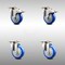 Service Caster 4 Inch 316SS Blue Polyurethane Wheel Swivel Top Plate Caster Lock Brakes, 2PK SCC-SS316TTL20S414-PPUB-BLUE-2-S-2 - alternate 1